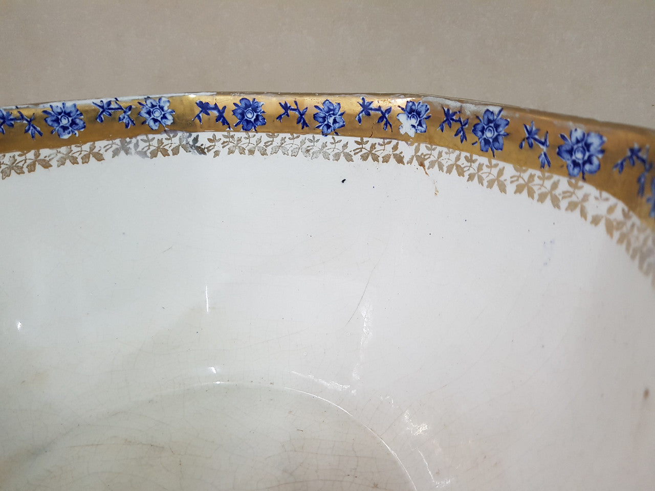 Beautiful Hand-Painted English Lustre Type Bowl | Antique & Vintage | Moonee Ponds Antiques | Australia Wide Delivery