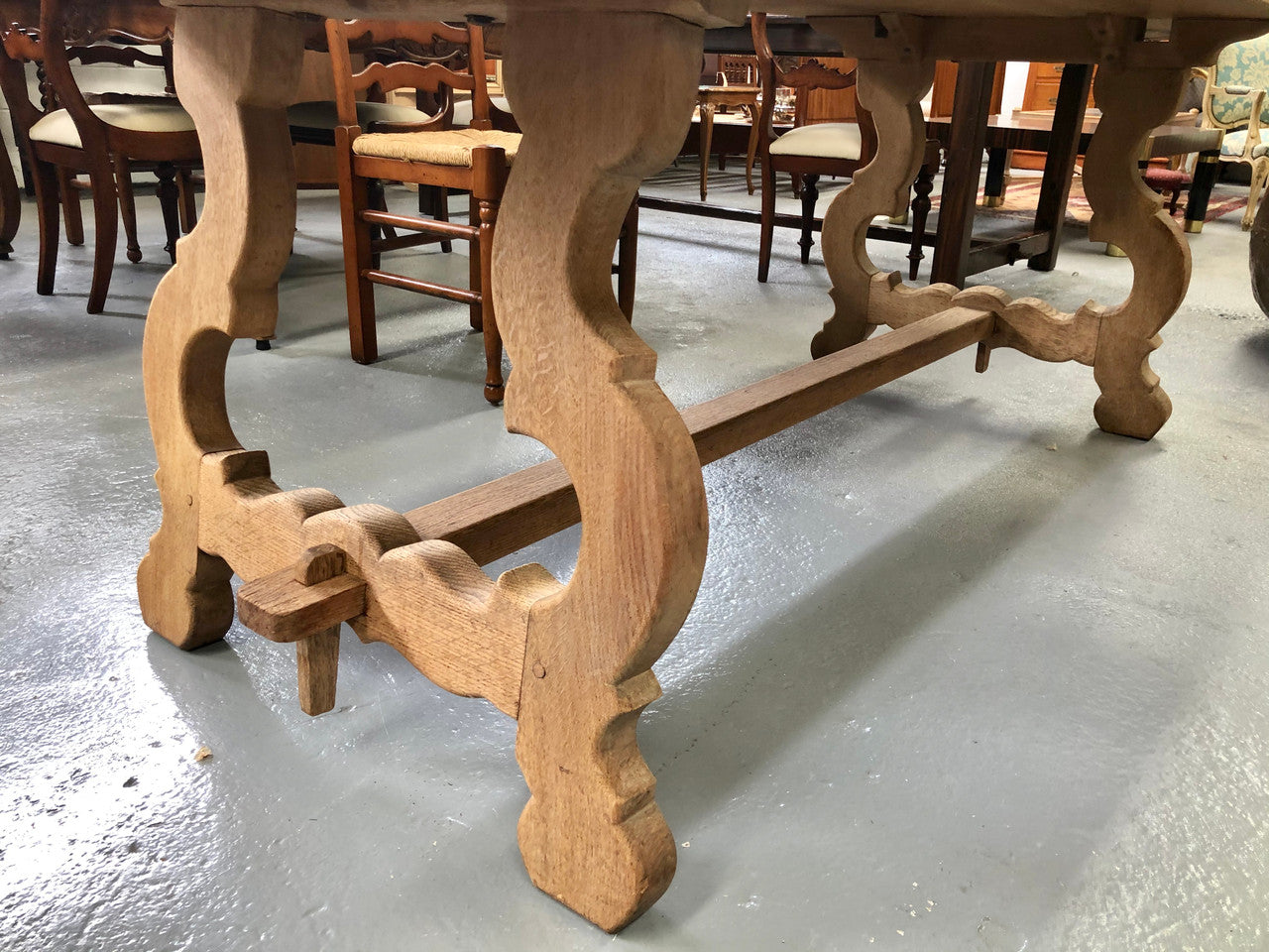 Antique French Bleached Oak Farmhouse Table | Antique & Vintage | Moonee Ponds Antiques | Australia Wide Delivery