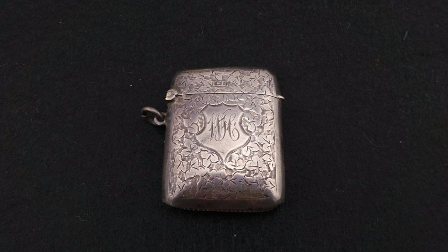 Antique Silver Vesta Case