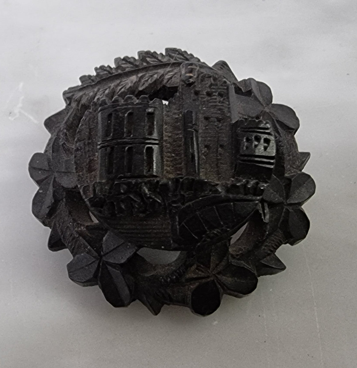 Victorian Whitby Jet Mourning Brooch | Antique & Vintage | Moonee Ponds Antiques | Australia Wide Delivery