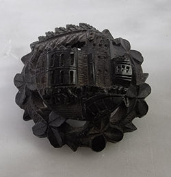 Victorian Whitby Jet Mourning Brooch | Antique & Vintage | Moonee Ponds Antiques | Australia Wide Delivery