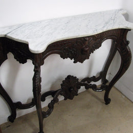 French Walnut Console Table