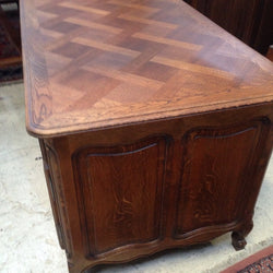 French Parquetry Top Oak Desk | Antique & Vintage | Moonee Ponds Antiques | Australia Wide Delivery