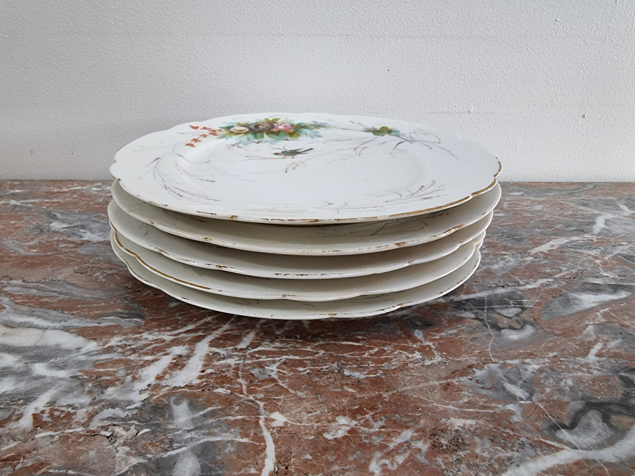 Set of 6 Hand-Painted 19th Century Paris Porcelain Plates | Antique & Vintage | Moonee Ponds Antiques | Australia Wide Delivery