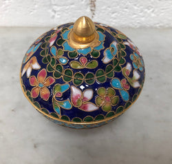 Vintage Champleve Enamel Lidded Bowl | Antique & Vintage | Moonee Ponds Antiques | Australia Wide Delivery