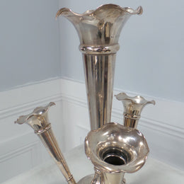 Lovely Sterling Silver Four Trumpet Epergne