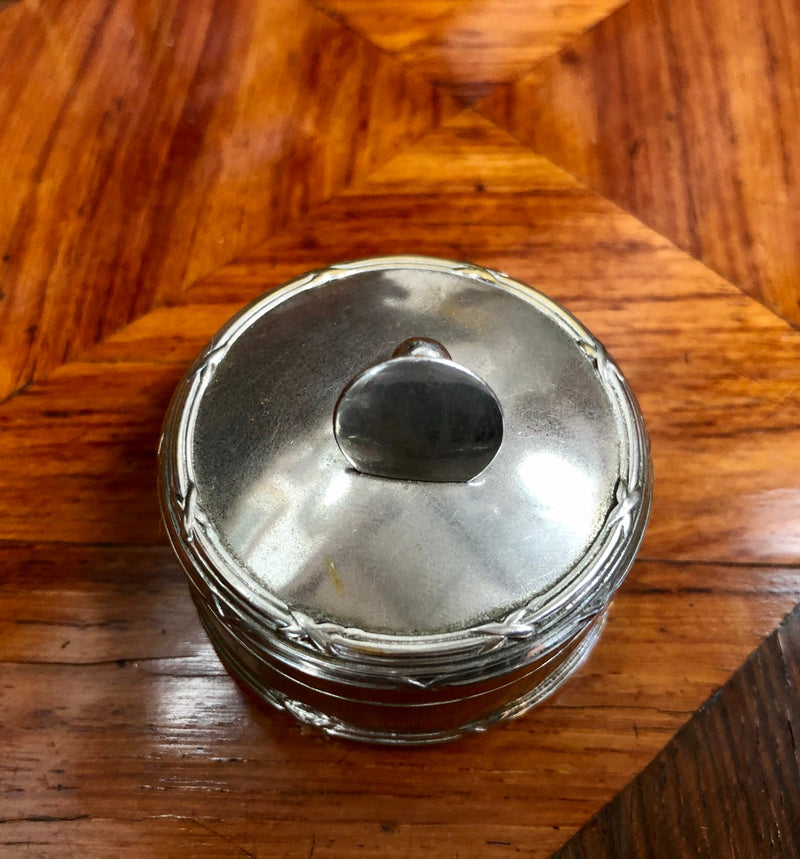 Vintage Round Metal Stud Box