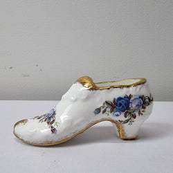 Pair of Royal Albert China 'Moonlight Rose' Shoes | Antique & Vintage | Moonee Ponds Antiques | Australia Wide Delivery