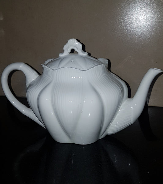 White Porcelain Shelley Teapot