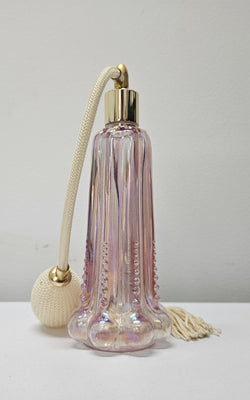 FENTON Iridescent Pink-Purple Glass Perfume With Atomizer | Antique & Vintage | Moonee Ponds Antiques | Australia Wide Delivery