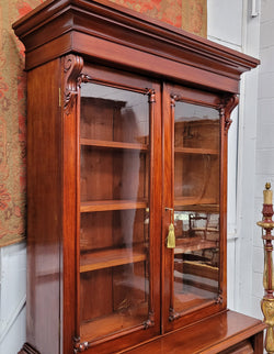 Mid 19th Century Australian Cedar & Flame Cedar Tall Bookcase | Antique & Vintage | Moonee Ponds Antiques | Australia Wide Delivery