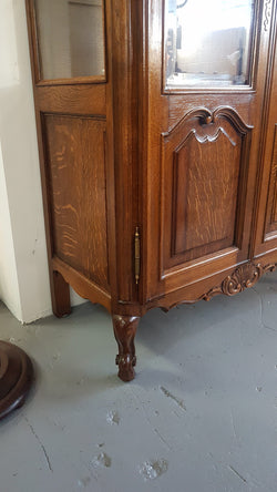 French Louis XV Style Oak Vitrine | Antique & Vintage | Moonee Ponds Antiques | Australia Wide Delivery