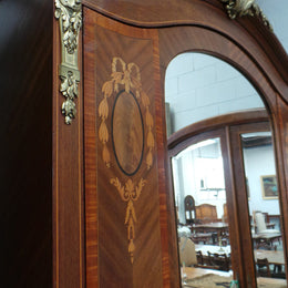 Rare Matching Pair Of French Inlaid Armoires