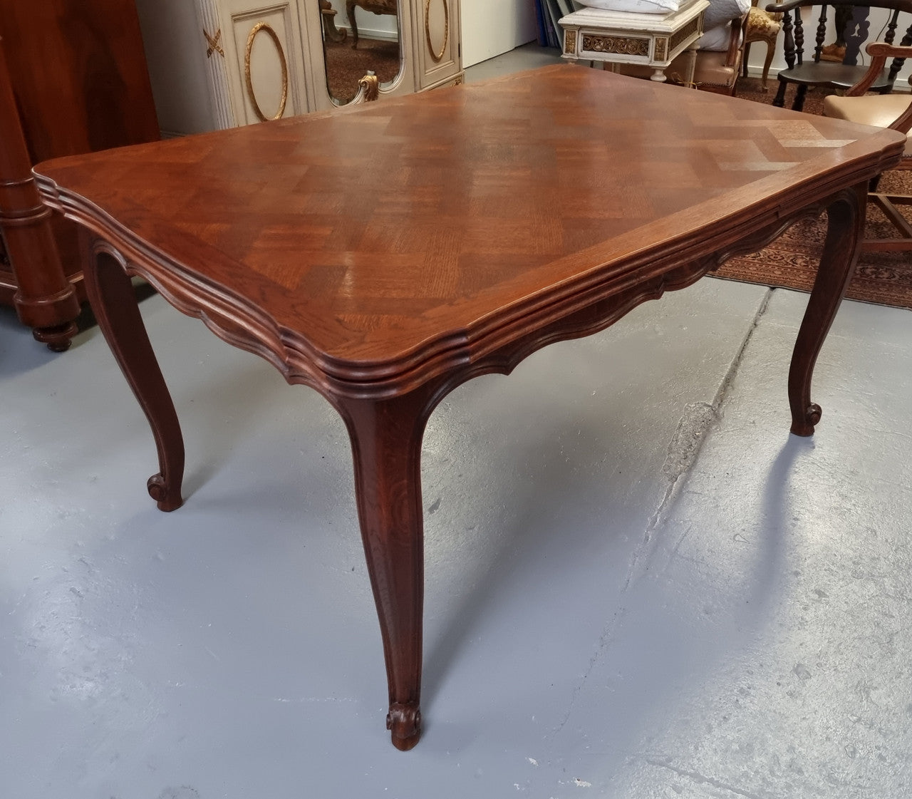 Beautiful French Oak Louis XV Style Extension Table | Antique & Vintage | Moonee Ponds Antiques | Australia Wide Delivery