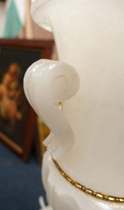 Vintage Italian Alabaster Pedestal With Urn Lamp | Antique & Vintage | Moonee Ponds Antiques | Australia Wide Delivery