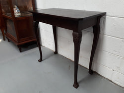 Chippendale Style Edwardian Oak Side Table | Antique & Vintage | Moonee Ponds Antiques | Australia Wide Delivery