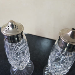 Stuart Crystal Salt & Pepper Shakers