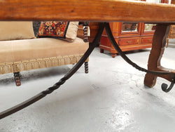 French Oak Spanish Style Farmhouse Dinner Table | Antique & Vintage | Moonee Ponds Antiques | Australia Wide Delivery