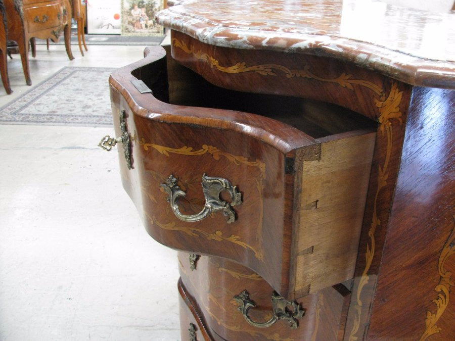 Antique French Walnut Marquetry Commode | Antique & Vintage | Moonee Ponds Antiques | Australia Wide Delivery