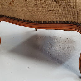 French Wing Back Tapestry Arm Chair
