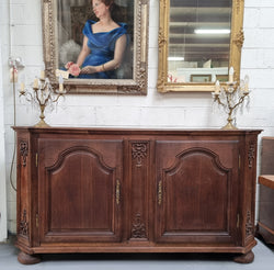 Late 18th Century French Oak Carved Two Door Sideboard | Antique & Vintage | Moonee Ponds Antiques | Australia Wide Delivery