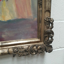 French Floral Oil On Canvas Painting | Antique & Vintage | Moonee Ponds Antiques | Australia Wide Delivery