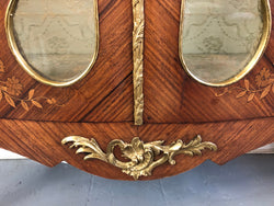 19th Century Ornate French Walnut Marquetry Inlay Display Cabinet | Antique & Vintage | Moonee Ponds Antiques | Australia Wide Delivery