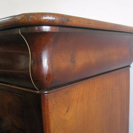 French Flame Mahogany Chest of Drawers