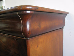 French Flame Mahogany Chest of Drawers | Antique & Vintage | Moonee Ponds Antiques | Australia Wide Delivery