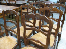 Set Of Six French Oak Chairs | Antique & Vintage | Moonee Ponds Antiques | Australia Wide Delivery