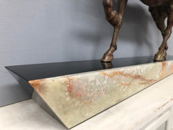French Art Deco Horse Statue On Marble Base | Antique & Vintage | Moonee Ponds Antiques | Australia Wide Delivery