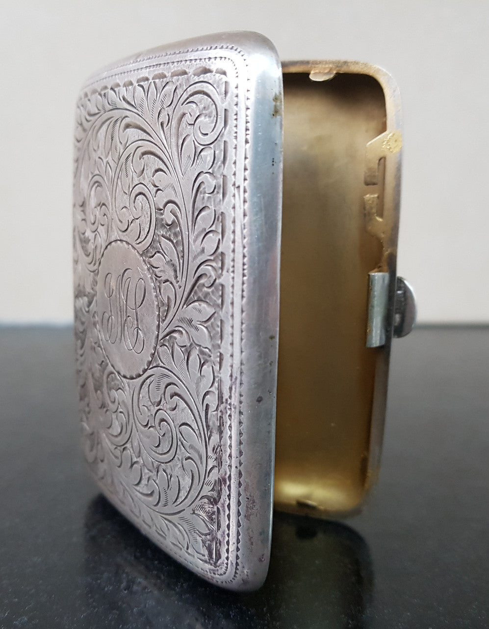 Birmingham Silver Card Case Hallmarked For sale at Moonee Ponds Antiques Airport West Showroom