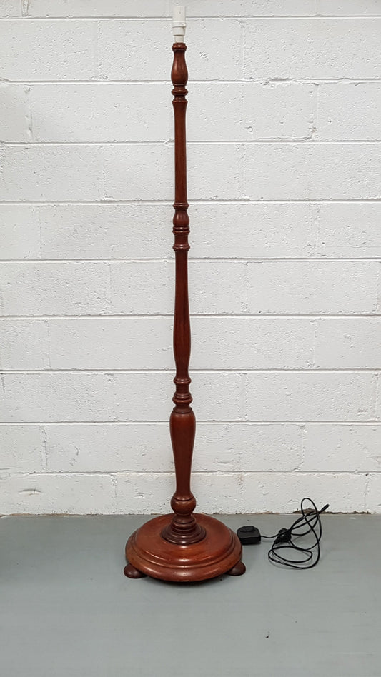 Antique Oak Standard Lamp