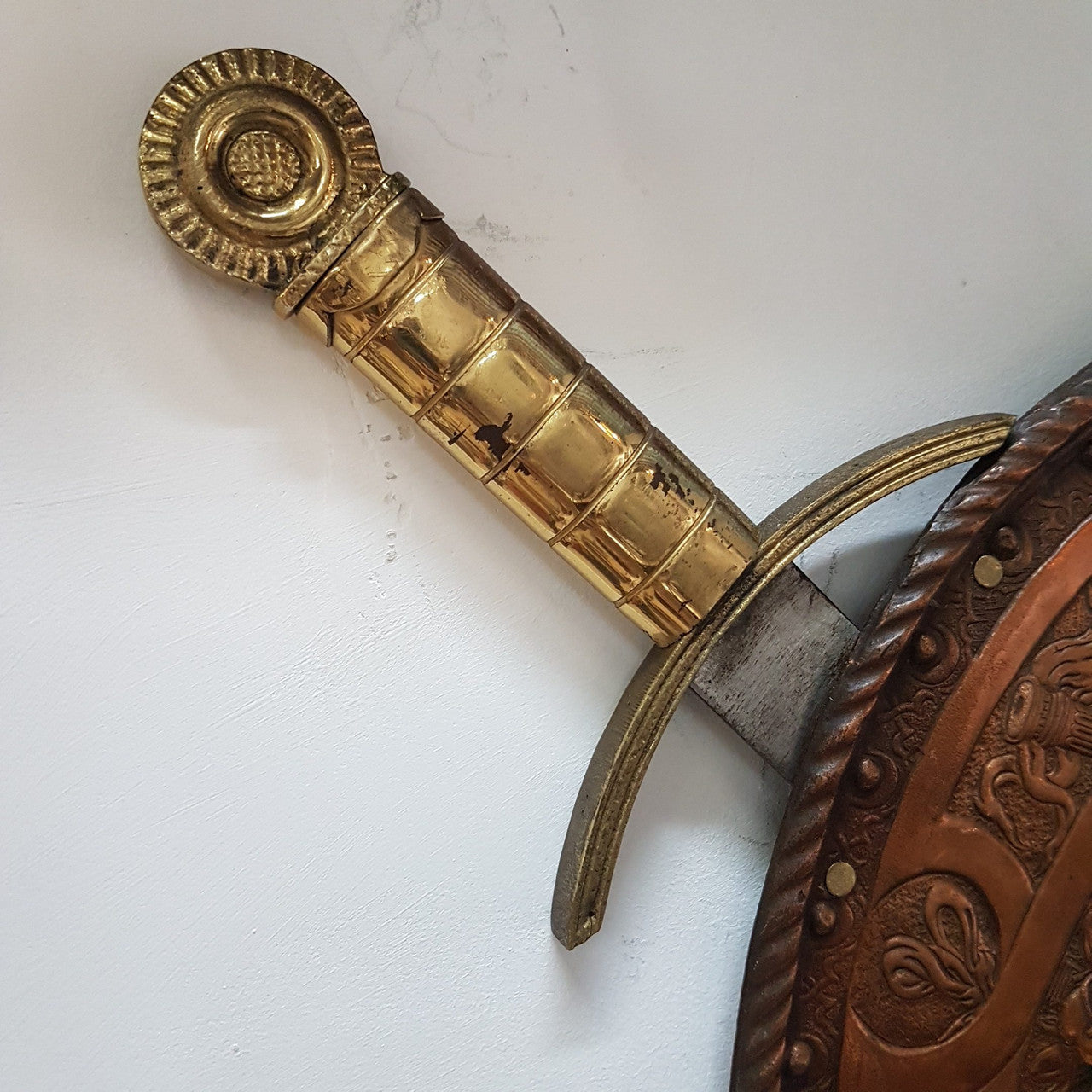 Antique Embossed Copper Shield | Antique & Vintage | Moonee Ponds Antiques | Australia Wide Delivery