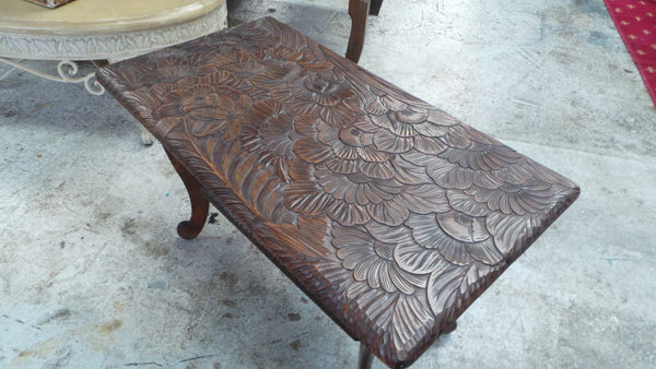 Japanese Hand Carved Coffee Table