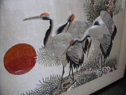Framed Japanese Silk | Antique & Vintage | Moonee Ponds Antiques | Australia Wide Delivery