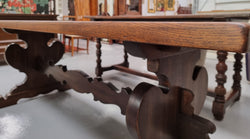 Solid French Oak Monastery Dining Table | Antique & Vintage | Moonee Ponds Antiques | Australia Wide Delivery