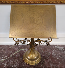 Rare Gothic Style Antique French Brass Bible-Book Stand | Antique & Vintage | Moonee Ponds Antiques | Australia Wide Delivery