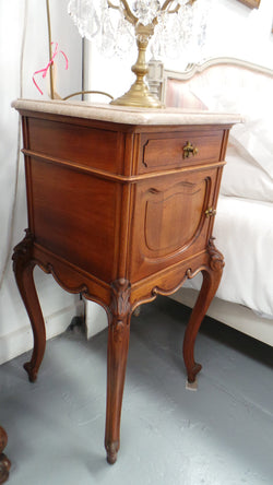 Pair of Louis XV Style Walnut Bedside Cabinets | Antique & Vintage | Moonee Ponds Antiques | Australia Wide Delivery