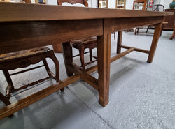 Cherrywood Stretcher Base French Farmhouse Table | Antique & Vintage | Moonee Ponds Antiques | Australia Wide Delivery