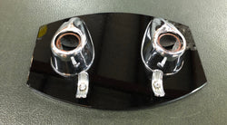Art Deco Black Glass & Chrome Dual Ink Well | Antique & Vintage | Moonee Ponds Antiques | Australia Wide Delivery