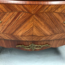 Kingwood Louis XV Inlaid Marble Top Semainier