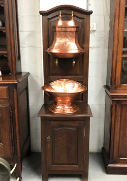Late 19th Century French Decorative Copper Bowl Wash Stand | Antique & Vintage | Moonee Ponds Antiques | Australia Wide Delivery