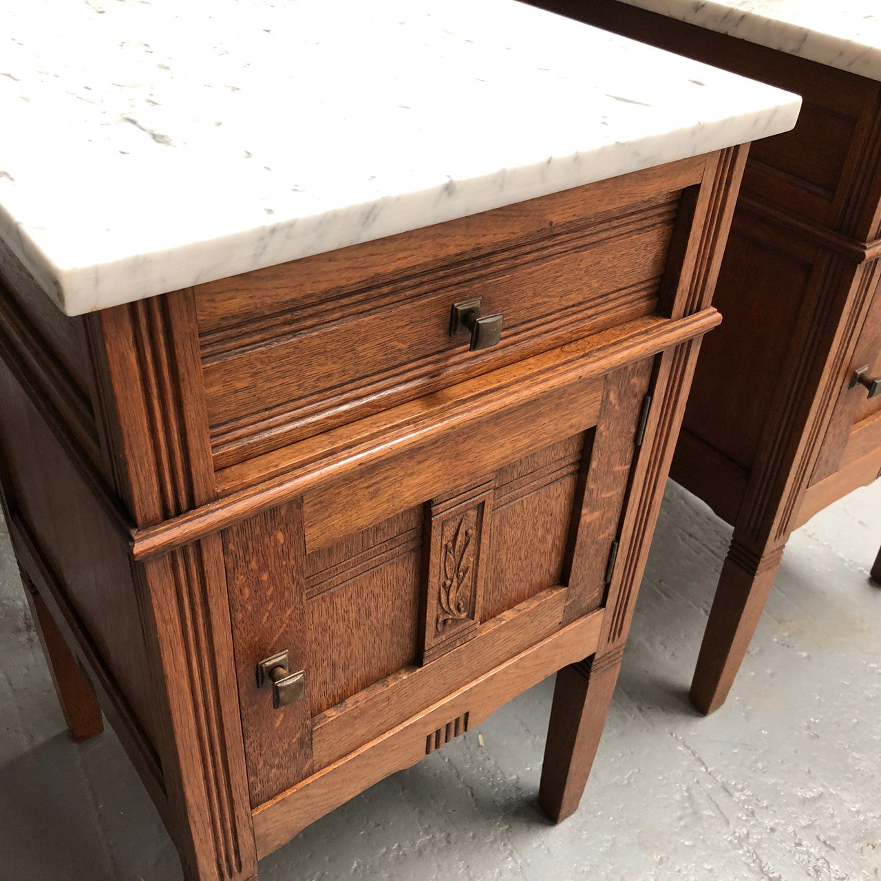 Beautiful pair of Arts and Crafts Bedsides | Antique & Vintage | Moonee Ponds Antiques | Australia Wide Delivery