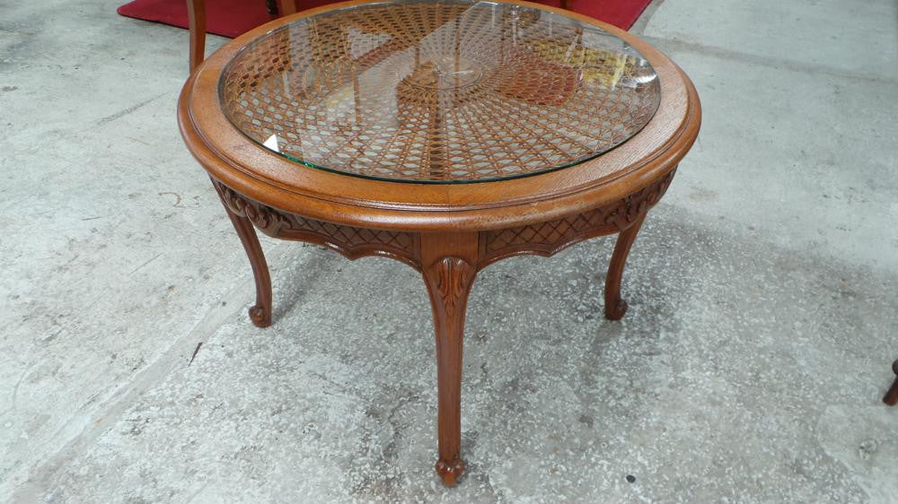 French Louis XV Style Oak Coffee Table