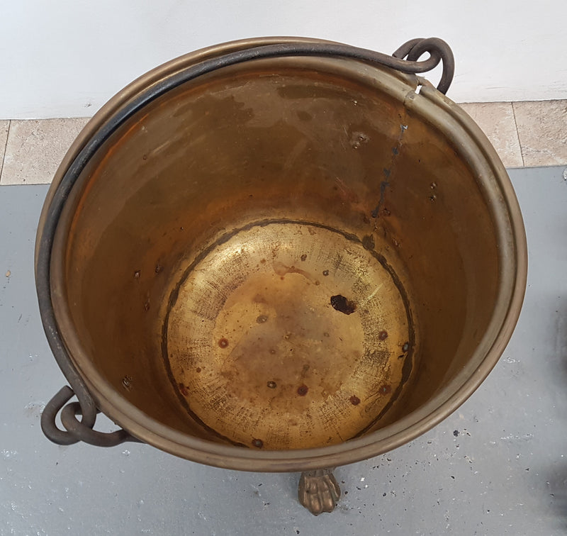 Vintage Brass Coal Bucket