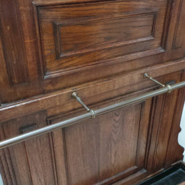 French 19th century walnut hallstand