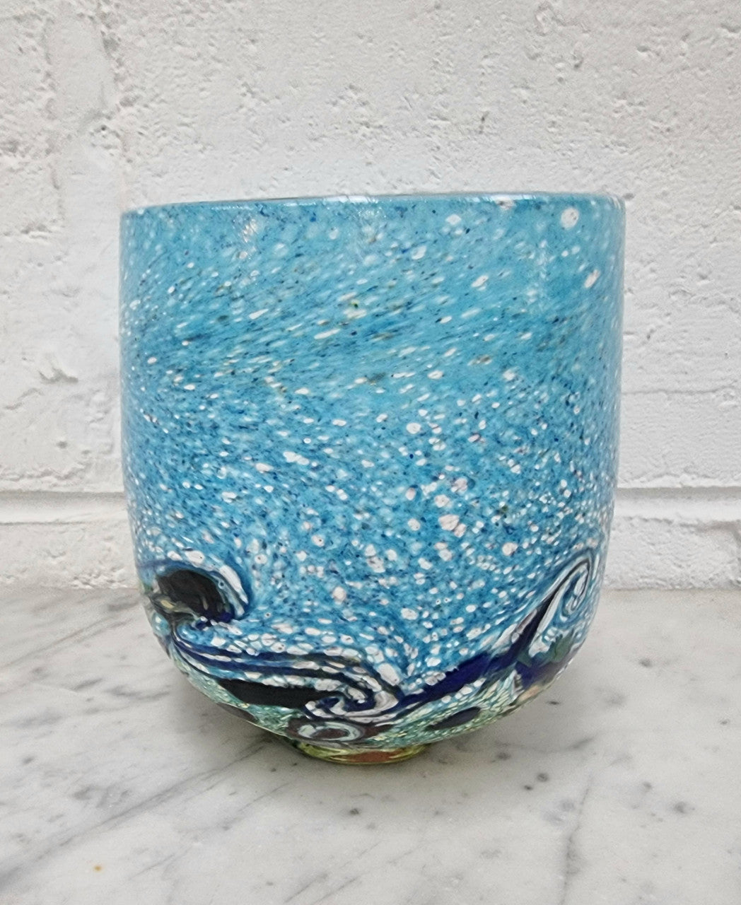 Colorful Art Glass Vase Signed by Peter Reynolds | Antique & Vintage | Moonee Ponds Antiques | Australia Wide Delivery