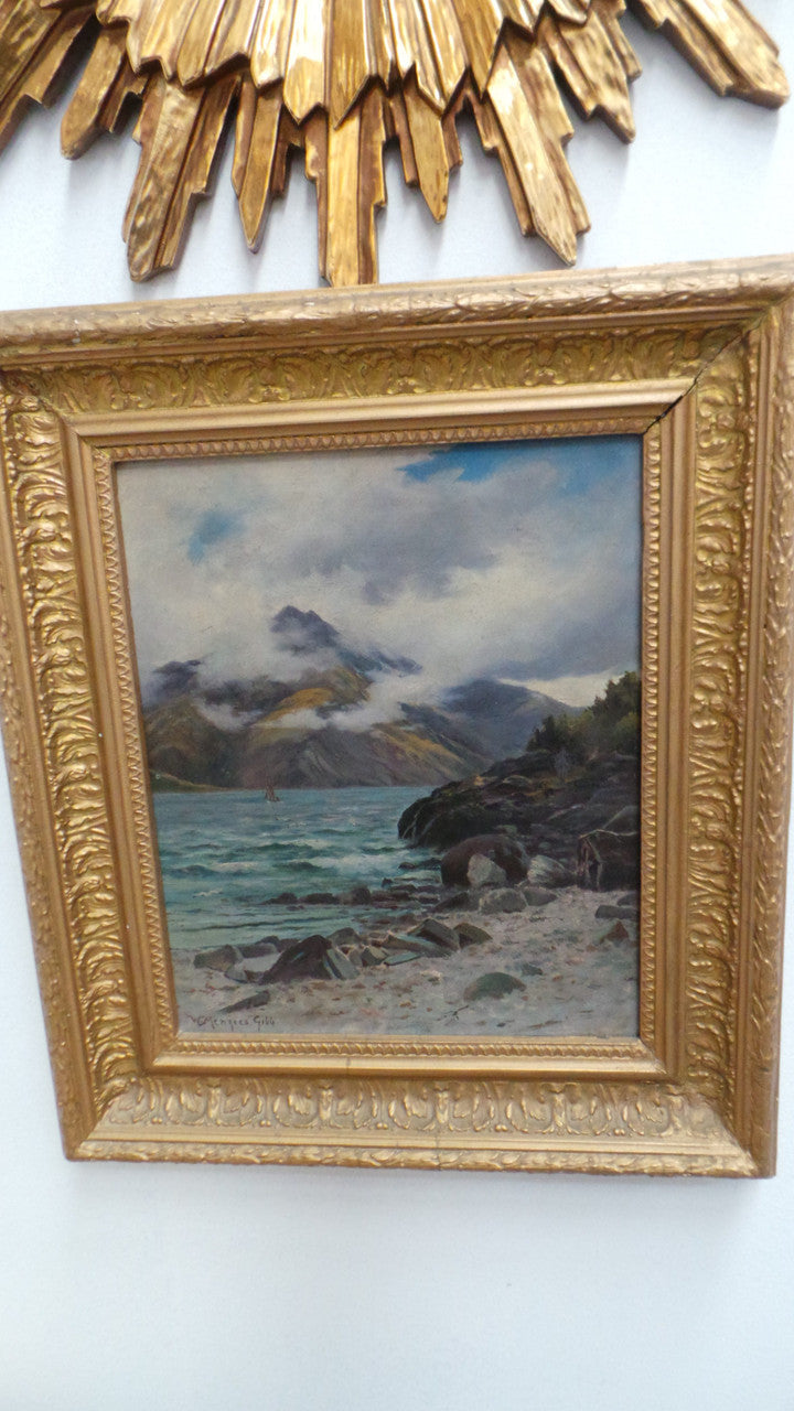 Beautiful Framed Oil On Board Landscape | Antique & Vintage | Moonee Ponds Antiques | Australia Wide Delivery