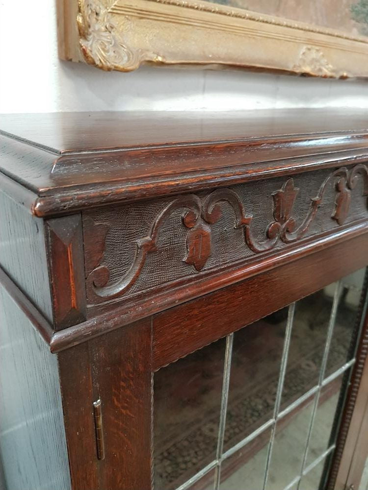 Australian Tudor Led Light Bookcase | Antique & Vintage | Moonee Ponds Antiques | Australia Wide Delivery